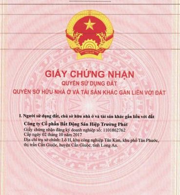 Cần bán đất khu dự án Đức Hòa Central-Khu dân cư Hiệp Trường Phát — ảnh 1
