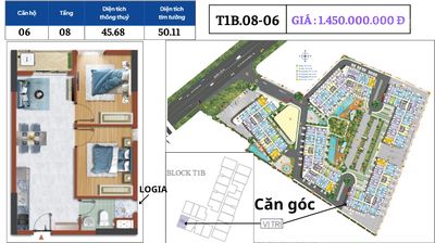 Bán căn hộ Destino Centro 50.11m2, 2PN, ban công riêng — ảnh 1