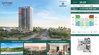 Căn 2pn ngắm trọn biển + núi sơn trà dự án hiyori chỉ 4,6 tỷ — ảnh 1
