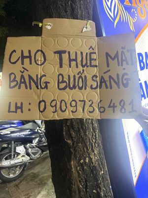 Cho thuê mặt bằng buổi sáng từ 5g sáng đến 15g chìu — ảnh 1