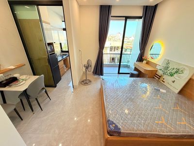 Studio tách bếp nghiêm xuân yêm - ban công - sân thượng chill — ảnh 1