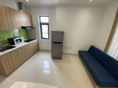 Cho thuê căn hộ 1 phòng ngủ siêu sang tt quận hải châu, gần sông hàn — ảnh 1