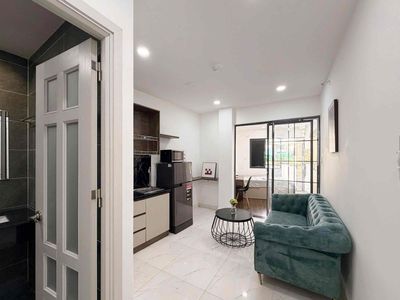 Căn hộ 1pn - full nội thất - balcon - thoáng sáng - trần kế xương — ảnh 1