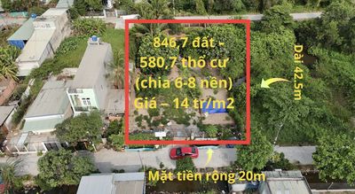 Đất 2 mặt tiền 5m, full thổ cư – giá chỉ 14tr/m² — ảnh 1