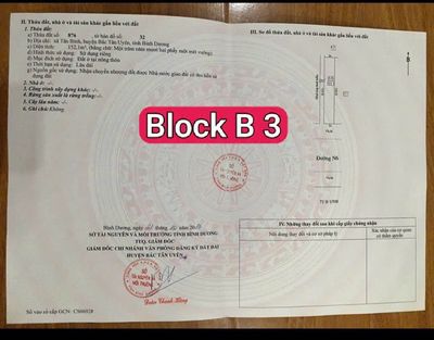 Bán đất khu B, Bình Dương - Hồ Chí Minh Vùng Ven, kinh doanh buôn bán — ảnh 1