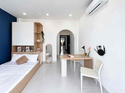 Cho Thuê Căn Studio Ban Công Tách Bếp Full Nội Thất Gần VLU CS3 — ảnh 1