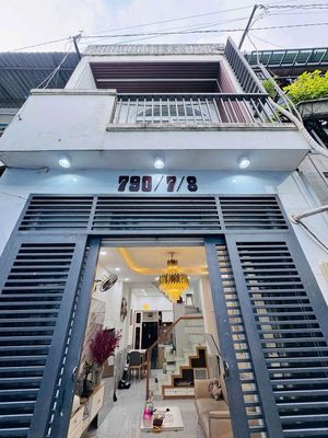 Nhà đẹp 3*10 trệt lầu fun nội thất f8 cực rẻ — ảnh 1