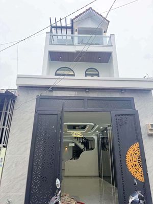 Nhà mới 100%. .4m×17m.đường 6m đi gò vấp 5.phút — ảnh 1