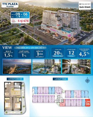 Chỉ 6tỷ005 sở hữu ngay căn hoa hậu 82m² tại TTC PLAZA ngay Aeon Mall — ảnh 1