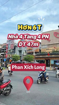 Hẻm 1 sẹc Ngắn Phan xích Long Phú nhuận. Dt 48m Nhà 4 Phòng ngủ — ảnh 1
