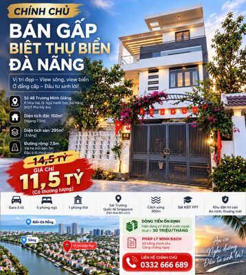 Hiếm! chính chủ bán gấp biệt thự biển đà nẵng — ảnh 1