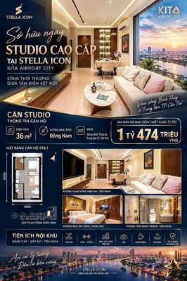 Căn hộ chung cư cao cấp tại Kita Airport chào bán 31căn STUDIO giá HOT — ảnh 1