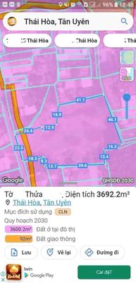 Lô đất vườn đường nhựa , Phường Thái Hoà , Thị Xã Tân Uyên , Tỉnh Bì — ảnh 1