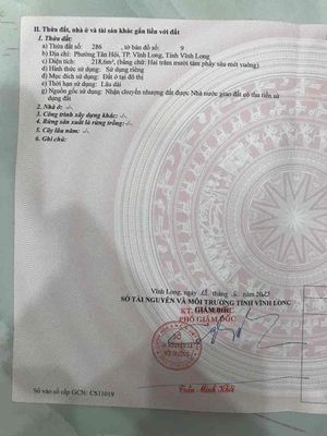 Bán đất giá rẻ tp Vĩnh Long — ảnh 1