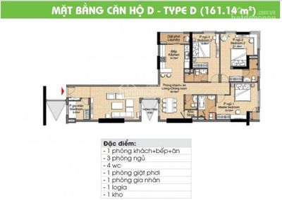 Bán căn hộ 161m2, 4pn, 4wc, view sông. Giá 4,3 tỷ — ảnh 1