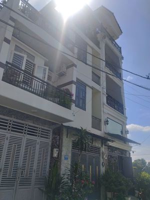 Nhà trệt 3 lầu, đường 2 ôtô, hẻm 154 vườn lài, an phú đông, qua gv 5p — ảnh 1