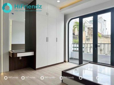 Máy giặt riêng - cho thuê căn hộ bancon full nội thất ngã tư bảy hiền — ảnh 1
