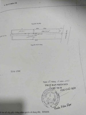 Mặt tiền Dx002 Phú Mỹ. - Diện tích : 11,5 x 58 thổ cư 320m2 - Đang Sẳ — ảnh 1