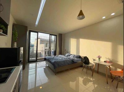Studio ban công thoáng mát ngay ngã tư bảy hiền - full nội thất — ảnh 1