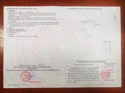 Bán thửa đất thôn thanh minh 3, xã diên lạc, tỉnh khánh hoà. — ảnh 1