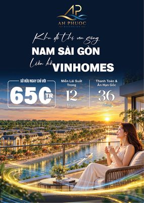 Chỉ 650tr sở hữu đất nền Sổ đỏ riêng, An phước Riverside sát Vinhomes — ảnh 1