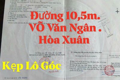 Bán lô võ văn ngân kẹp cống 10m5 thông dài siêu đẹp hòa xuân — ảnh 1