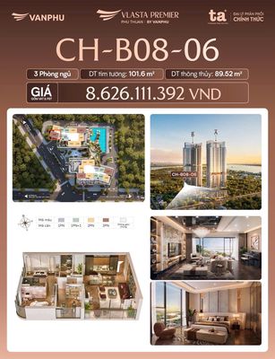 Vlasta Premier quận 7 101m2 chỉ 8.4 tỷ thanh toán 15% đến nhận nhà — ảnh 1