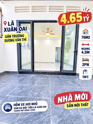 Bán nhà Lã Xuân Oai - 76m2 - gần trường Dương Văn Thì — ảnh 1