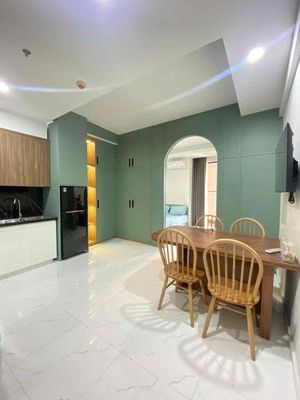 Cho thuê căn studio trống có rèm chung cư opal lái thiêu — ảnh 1