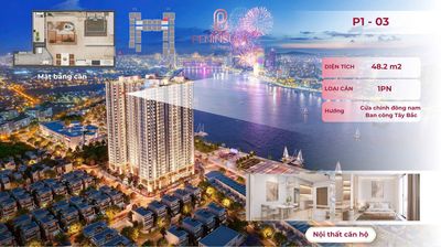 Căn 1PN Tầng Cao Peninsula Đà Nẵng 48m² View Biển Mỹ Khê Bao Thuế Phí — ảnh 1