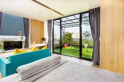 Cho thuê căn hộ 55m2 sân vườn tầng cao Ngắm View Cầu rồng Siêu đẹp — ảnh 1