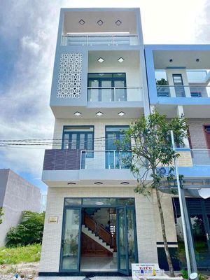 C.g - cho thuê nhà mới trệt 2 lầu sân thượng đường d7 kdc hồng loan — ảnh 1