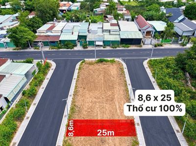 Đất 2 mặt tiền trước sau ngang 8,6 x 25– lý tưởng xây biệt thự vườn — ảnh 1