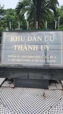 Bán đất khu dân cư Thành Uỷ đường số 18 Hiệp Bình Chánh ngay Gigamall — ảnh 1