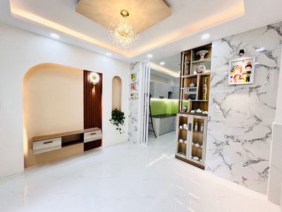 Nhà 4 tầng ngang 4m mới xây lưu hữu phước quận 8, hẻm thoáng, 4pn — ảnh 1