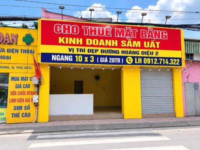 (20tr) Cho Thuê Mặt Bằng Sầm Uất,Ngang 10m. Ngay Hoàng Diệu 2-Thủ Đức — ảnh 1