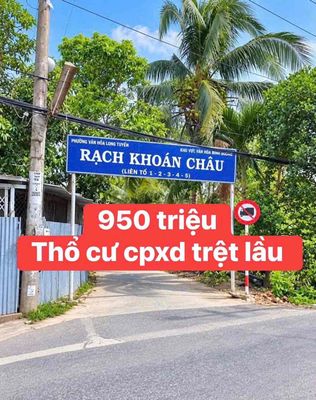 NỀN GIÁ QUÁ TỐT - Bán đất mặt tiền rạch khoán châu Long tuyền bình — ảnh 1