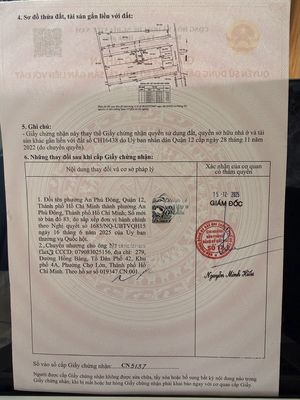 Bán đất XD An Phú Đông 12, 50m2, chỉ 4,25 tỷ, hẻm rộng 8m, sổ sẵn. — ảnh 1