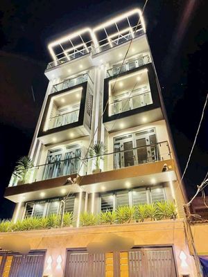 Nhà siêu đẹp, Ngay cv, Lê văn thọ, P8, Gv, 4x17m, Thang máy, 4 lầu. — ảnh 1