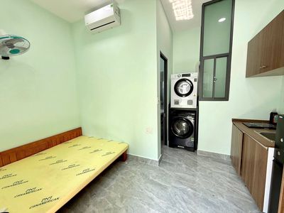 Căn hộ full nội thất có bếp, giặt sấy riêng - Hòa Minh 28 - 3.9tr — ảnh 1