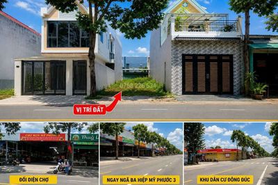 Bán nền nhà 150 m đối diện chợ khu công nghiệp mỹ phước 3 ,đường NJ17 — ảnh 1
