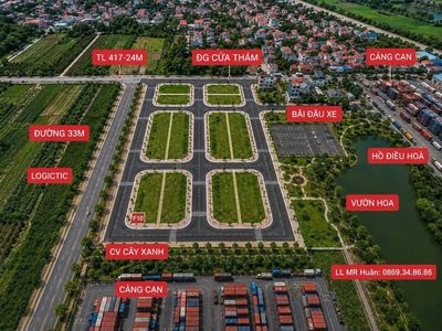 Bán đất áp góc hướng Nam khu đấu giá Cửa Thảm, Đan Phượng — ảnh 1