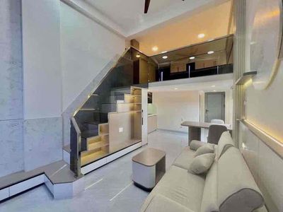 Căn hộ có gác - nhà mới 100% - thang máy hầm xe đầy đủ ngay etown ch — ảnh 1