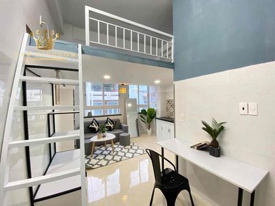 Căn hộ cao cấp - gác cao - full nội thất - ban công riêng ngay tô ký — ảnh 1