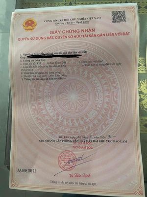 Bán đất gần sát Chi cục Thuế huyện Bảo Lâm — ảnh 1