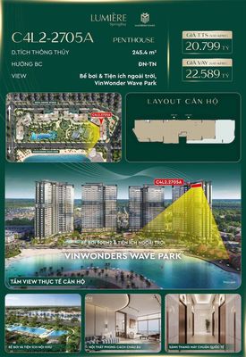 Penthouse Lumière Spring Bay - 245.4m² - View VinWonders — ảnh 1