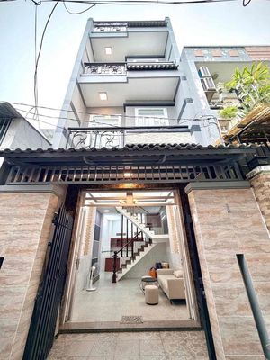Nhà btct 4 tầng- dtsd 160m2- 4pn- lê văn quới giáp tân phú, q6, q11 — ảnh 1
