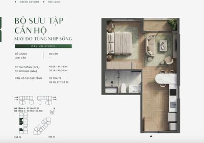 Green skyline studio chỉ từ 1.8 tỷ chiết khấu 19% + voucher 50% — ảnh 1