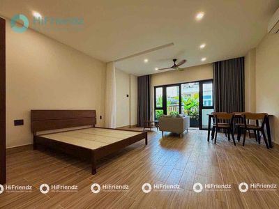 Studio ban công tone gỗ bắc âu - bùi đình tuý, bình thạnh - 5p tới q1 — ảnh 1