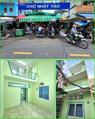 Nhà lô góc 3 tầng - vị trí đẹp - 60m2 sd - sau mặt tiền chợ nhật tảo — ảnh 1